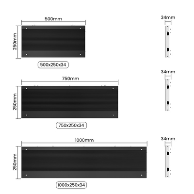 500x250/750x250/1000x250 мм Алюминиевый шкаф LED дисплей - P1.56 P1.95 P2.5 P2.6 P2.9 P3.91 - Идеально подходит для рекламы в помещениях и выставок