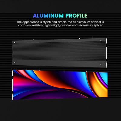 500x250/750x250/1000x250 мм Алюминиевый шкаф LED дисплей - P1.56 P1.95 P2.5 P2.6 P2.9 P3.91 - Идеально подходит для рекламы в помещениях и выставок